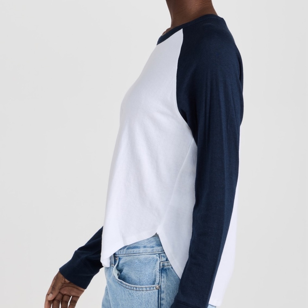 Faherty woman’s Cloud Long Sleeve Baseball Tee XL 
Organic cotton - Picture 3 of 8